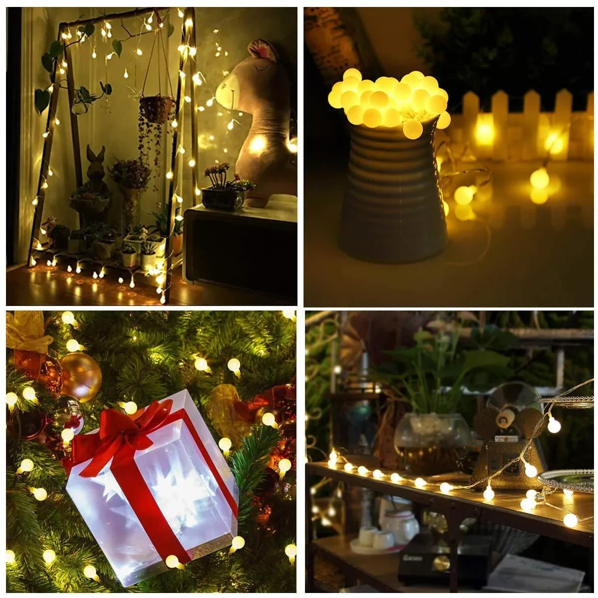 20 Small Crystal Ball Battery Operated Still Fairy Lights for Home  Party Decoration